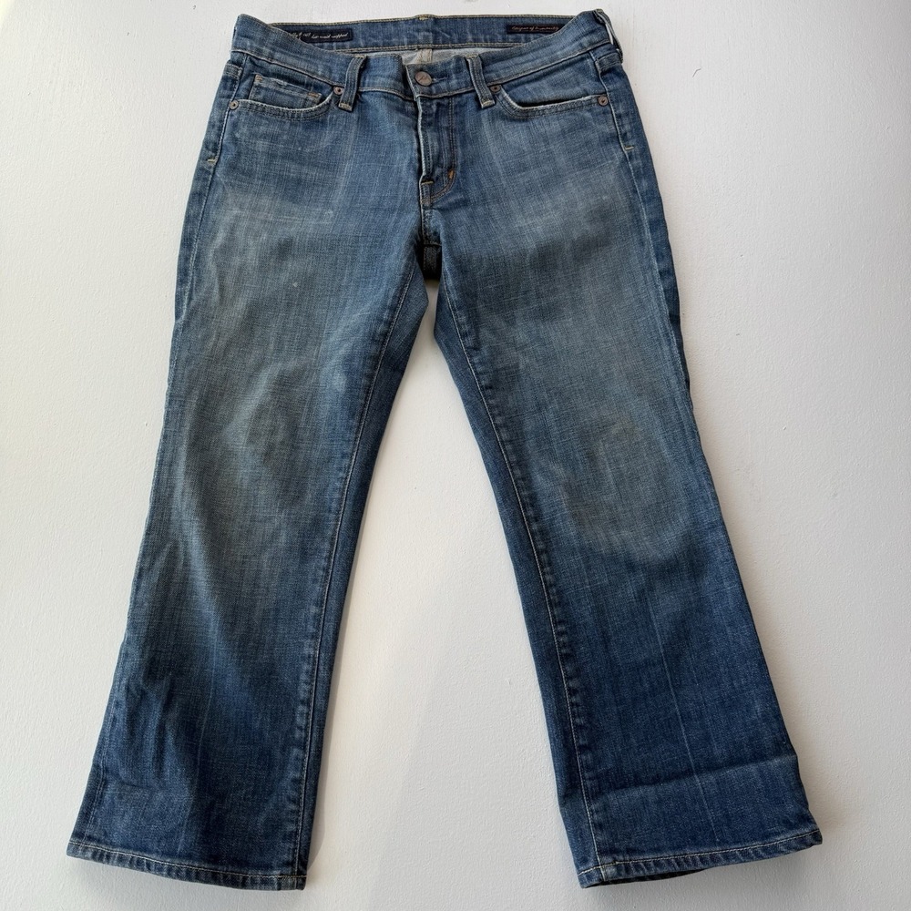 Citizens Of Humanity Jeans‎ Womens 27 Blue Kelly 063 Low Waist Cropped Stretch